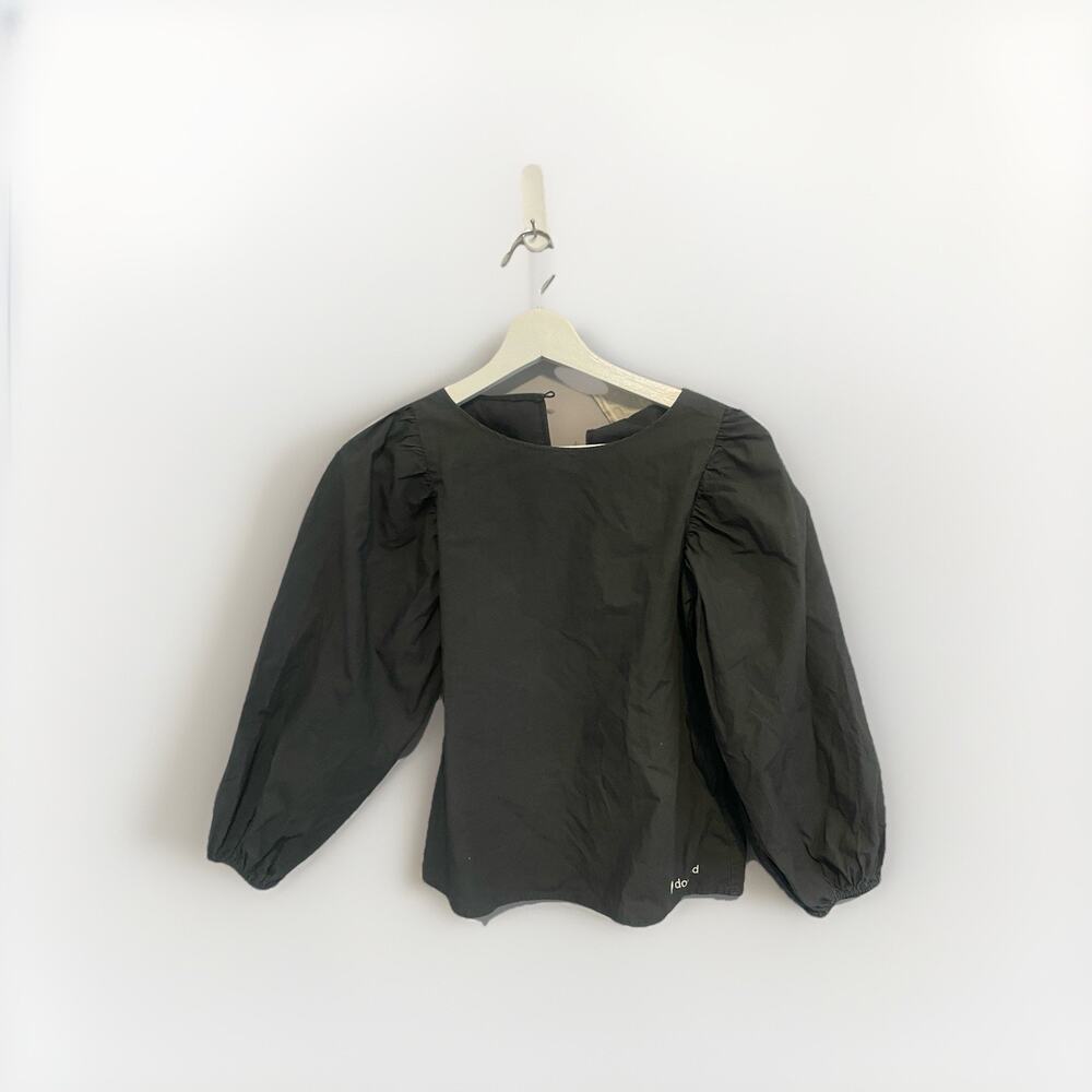 Dou Uod Kids Top Girls Sz‎ 12A Years Grey Blouse Modern Designer Italy